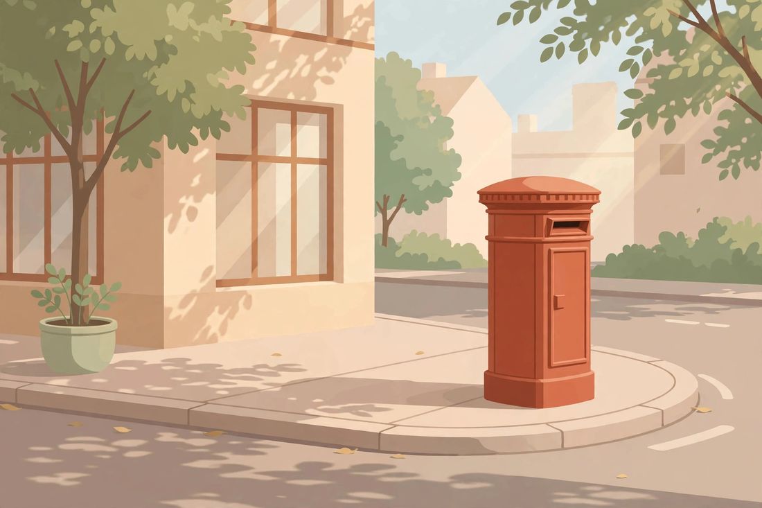 Briefkasten an einer Straßenecke